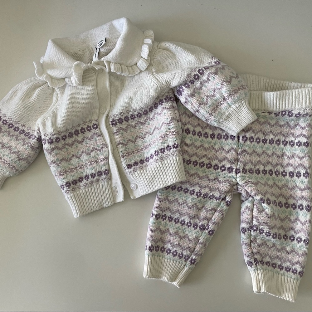 Janie and Jack 3-6 month sweater set